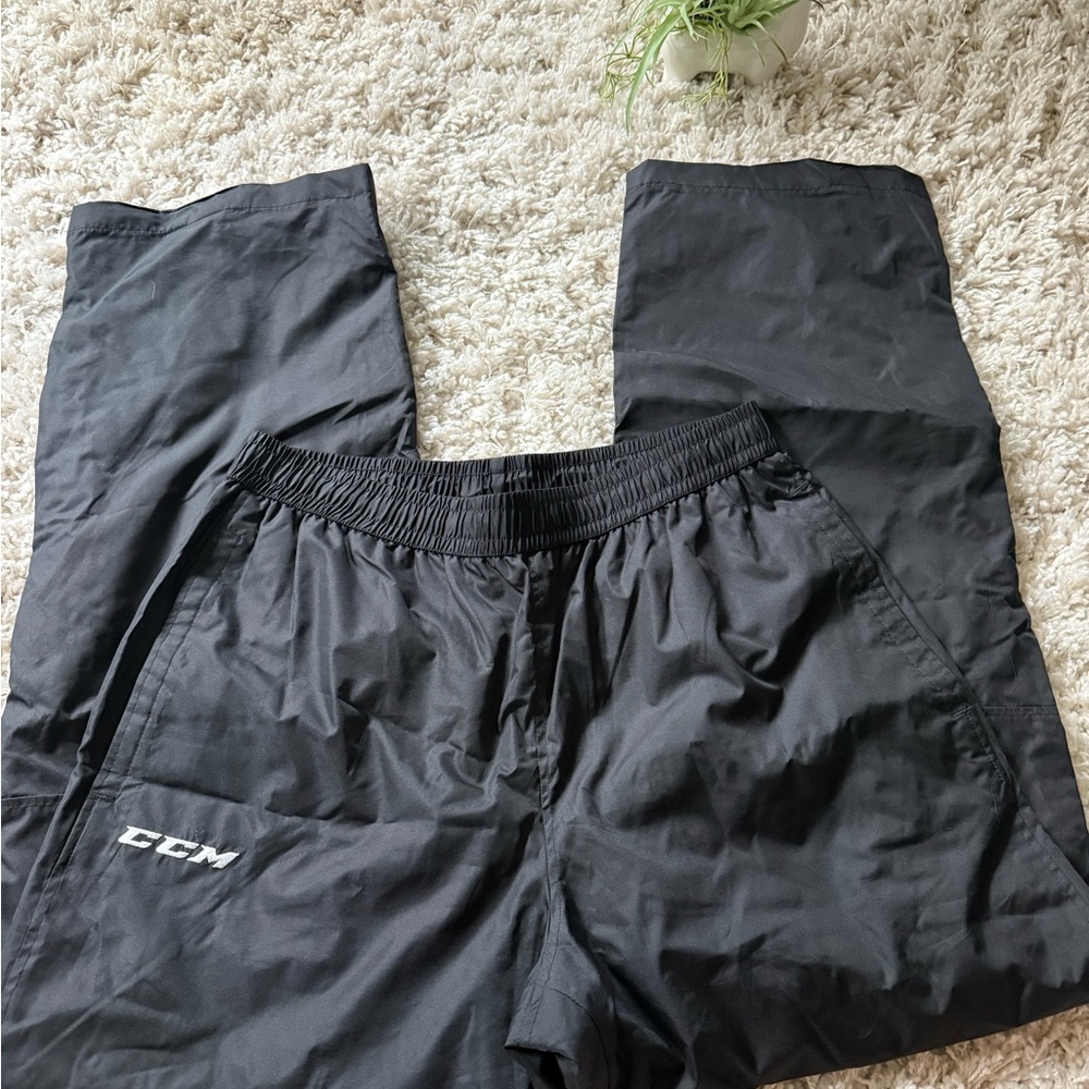 CCM Black Athletic Pants Sporty Athletic Workout joggers sweats - Picture 3 of 8